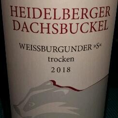2018 Weißburgunder "S" Heidelberger Dachsbucke tr