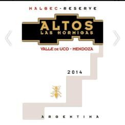 Altos Las Hormigas , Malbec Reserve, Valle de Uco