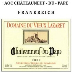 2007 DOMAINE DU VIEUX LAZARET CHÂTEAUNEUF DU PAPE