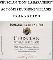 2017 CHUSCLAN LA BARANIÈRE CÔTES DU RHÔNE VILL.