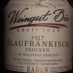 2017 Blaufränkisch trocken Barrique